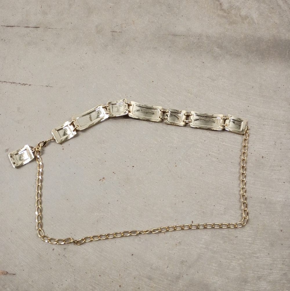 Gold Chain Belt Elegant Vintage - Picture 2 of 5